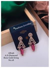 19 AB AD Dimaond Fancy Party Wear Earrings Manufacturers
